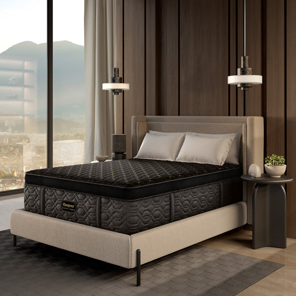 Super Beauty ブラックフーディーベスト✨ 50％OFF ✨ Beautyrest Black Series Four Plush Apex Hybrid | Schneiderman's