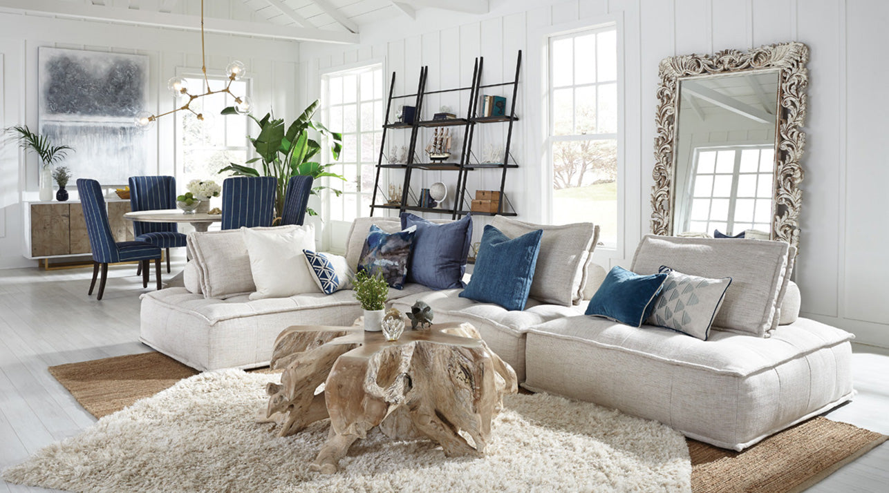 Picture of a lounge with a square lounge chair