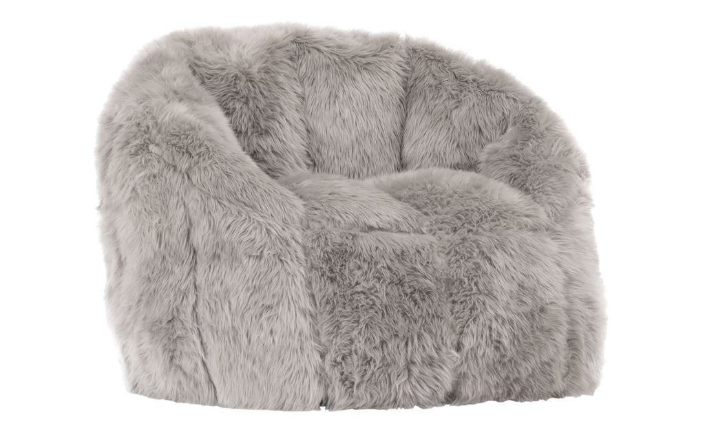 Milano Gray Fur Chair Schneiderman's Furniture