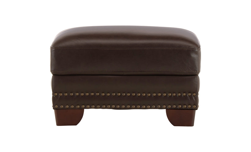 Denali Leather Ottoman