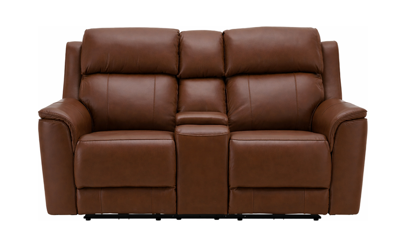 Camden Leather Console Loveseat