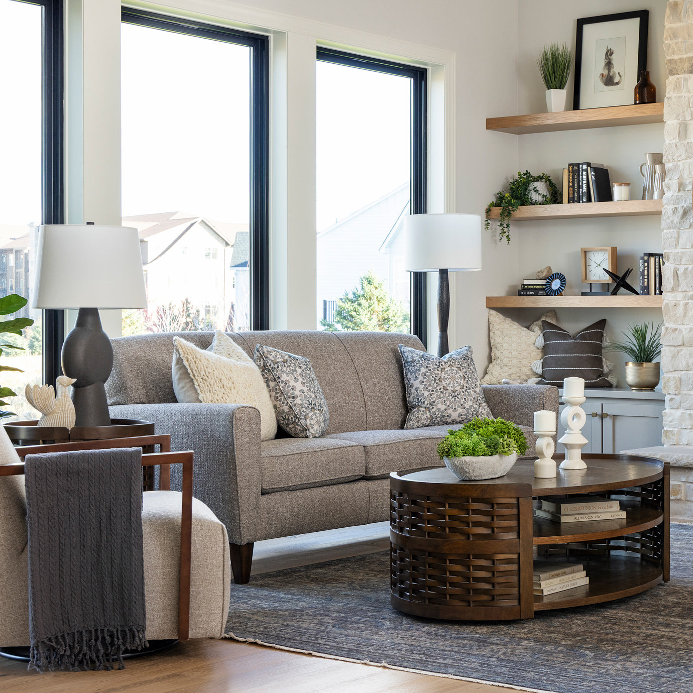 Warren Park Oval Coffee Table | Schneiderman's Furniture