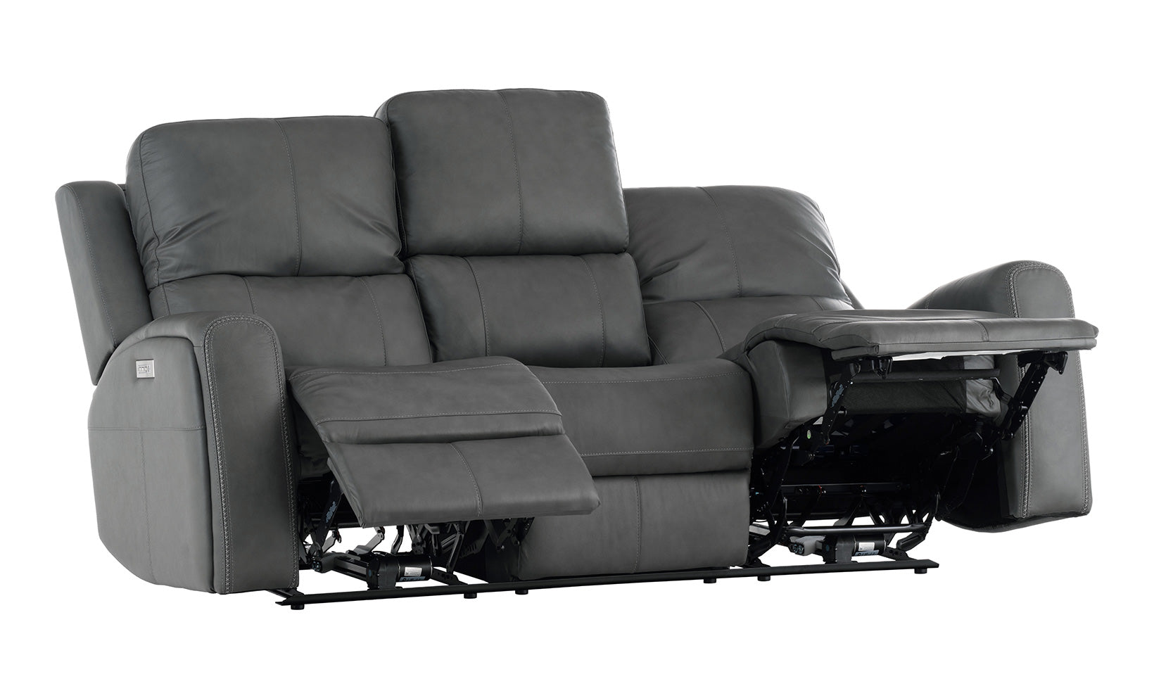 Linden Leather Power Reclining Sofa | Schneiderman's Furniture, image size:1640x992