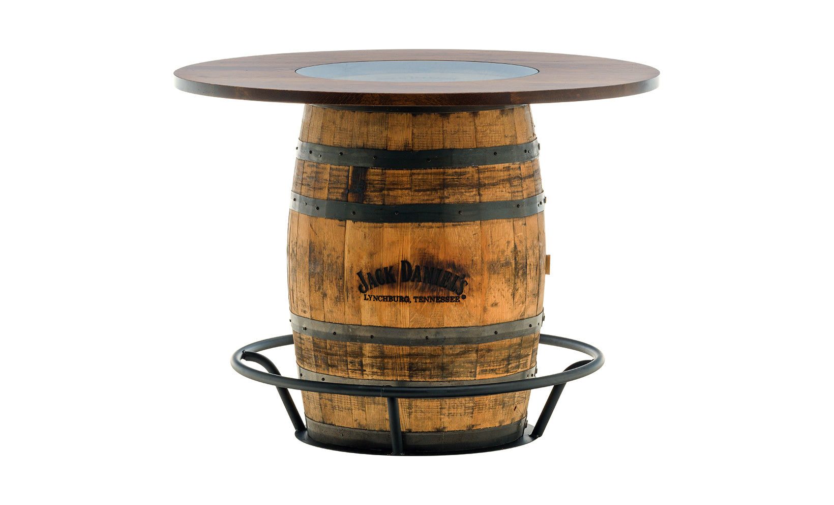 Bar Rek Rond Whiskey Barrel Round Dining Table | Schneiderman's Furniture