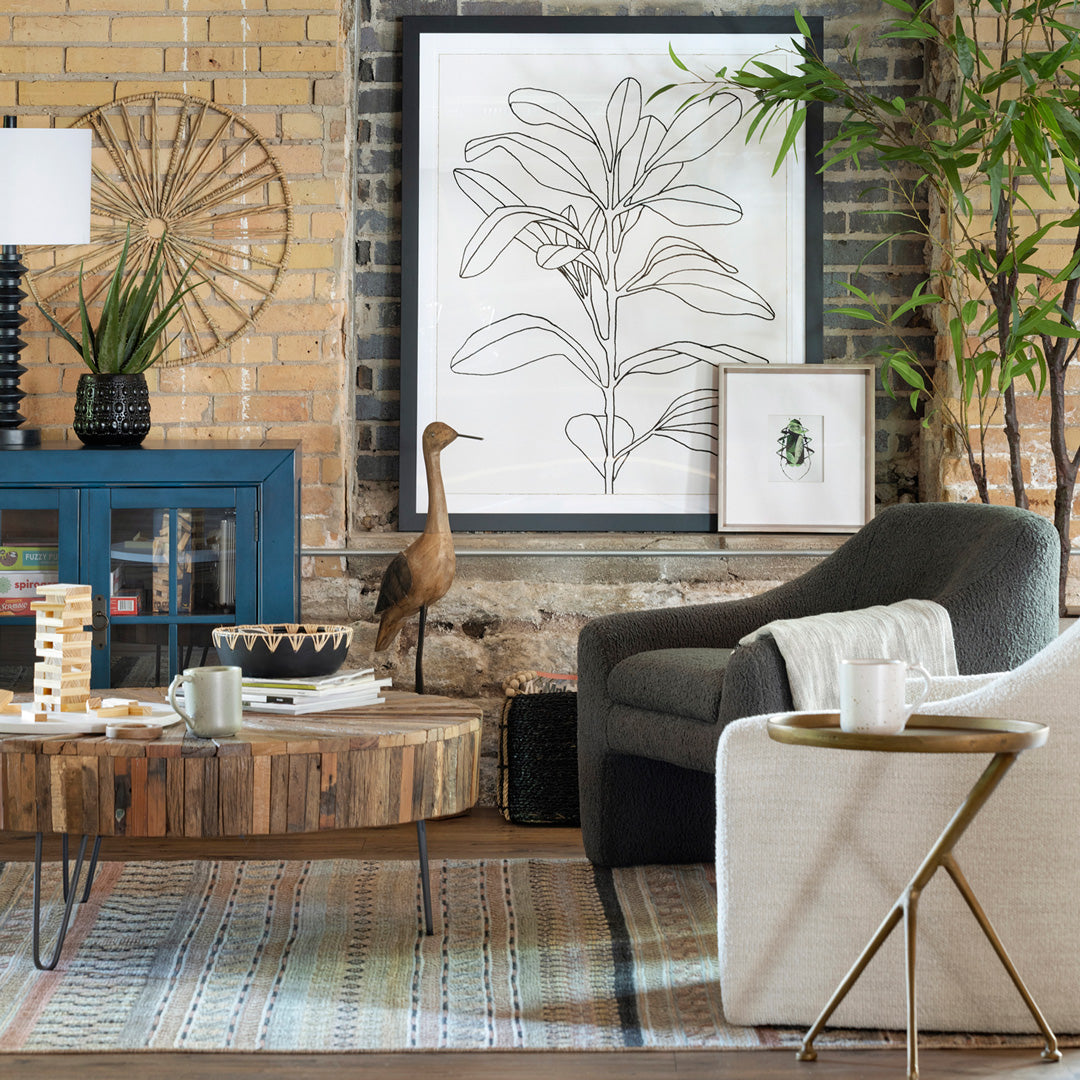 Schmidt Raw Brass Accent Table Schneiderman s Furniture
