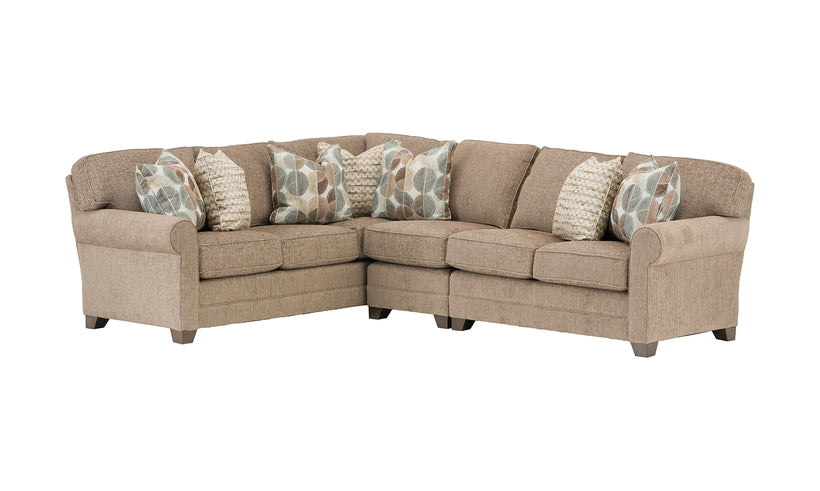 3-piece sectional on a white background.