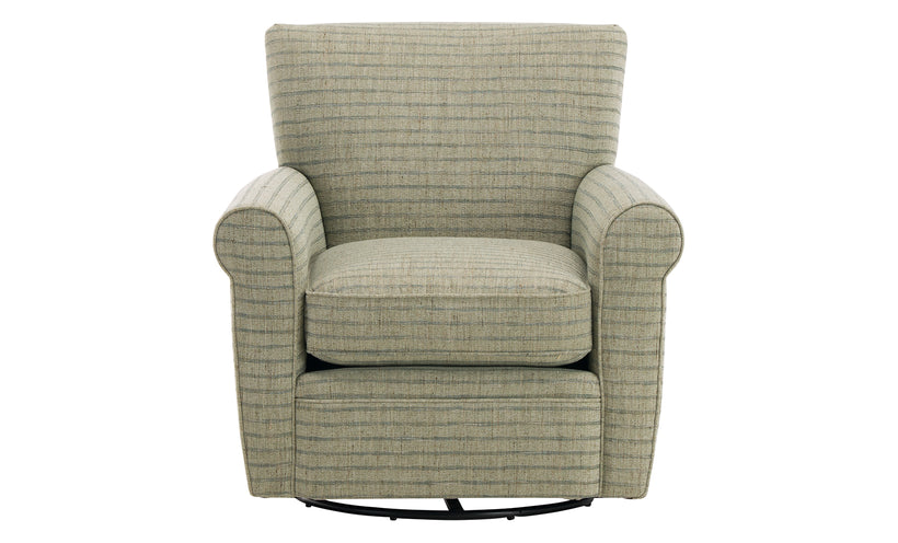 Patterned armchair on a white background