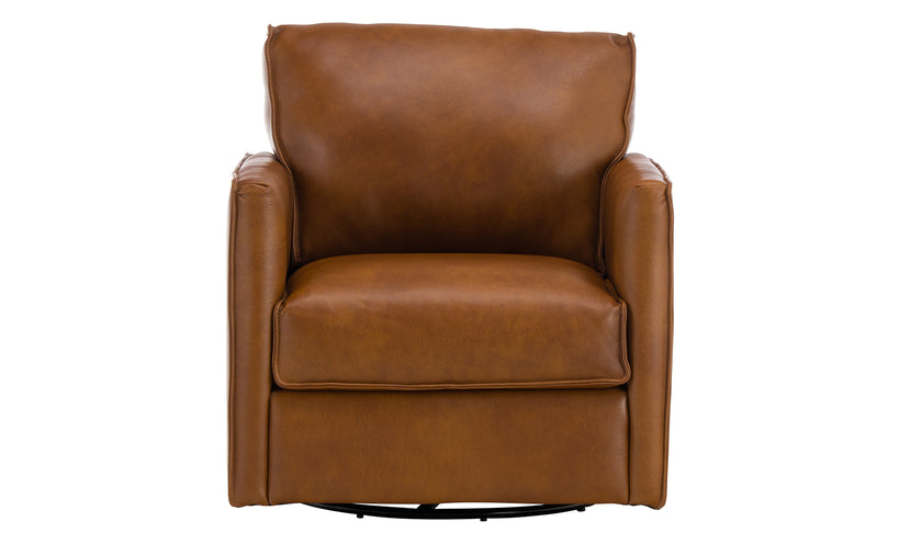 Silvano Leather Swivel Chair