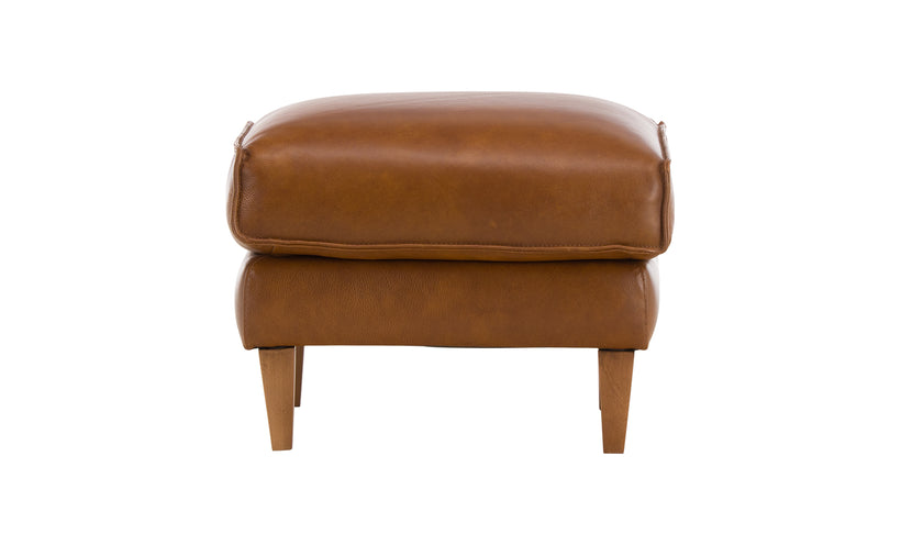 Silvano Leather Ottoman