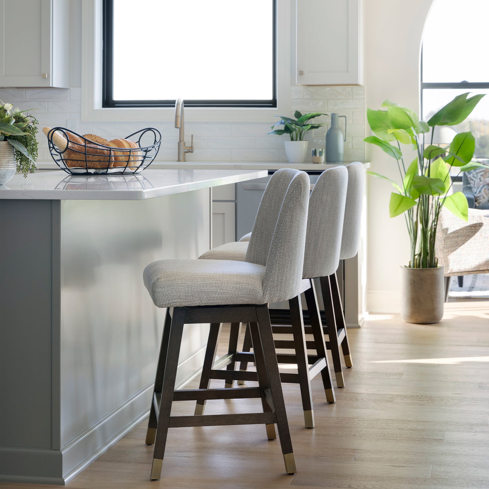 Amelia Swivel Counter Stool | Schneiderman's Furniture