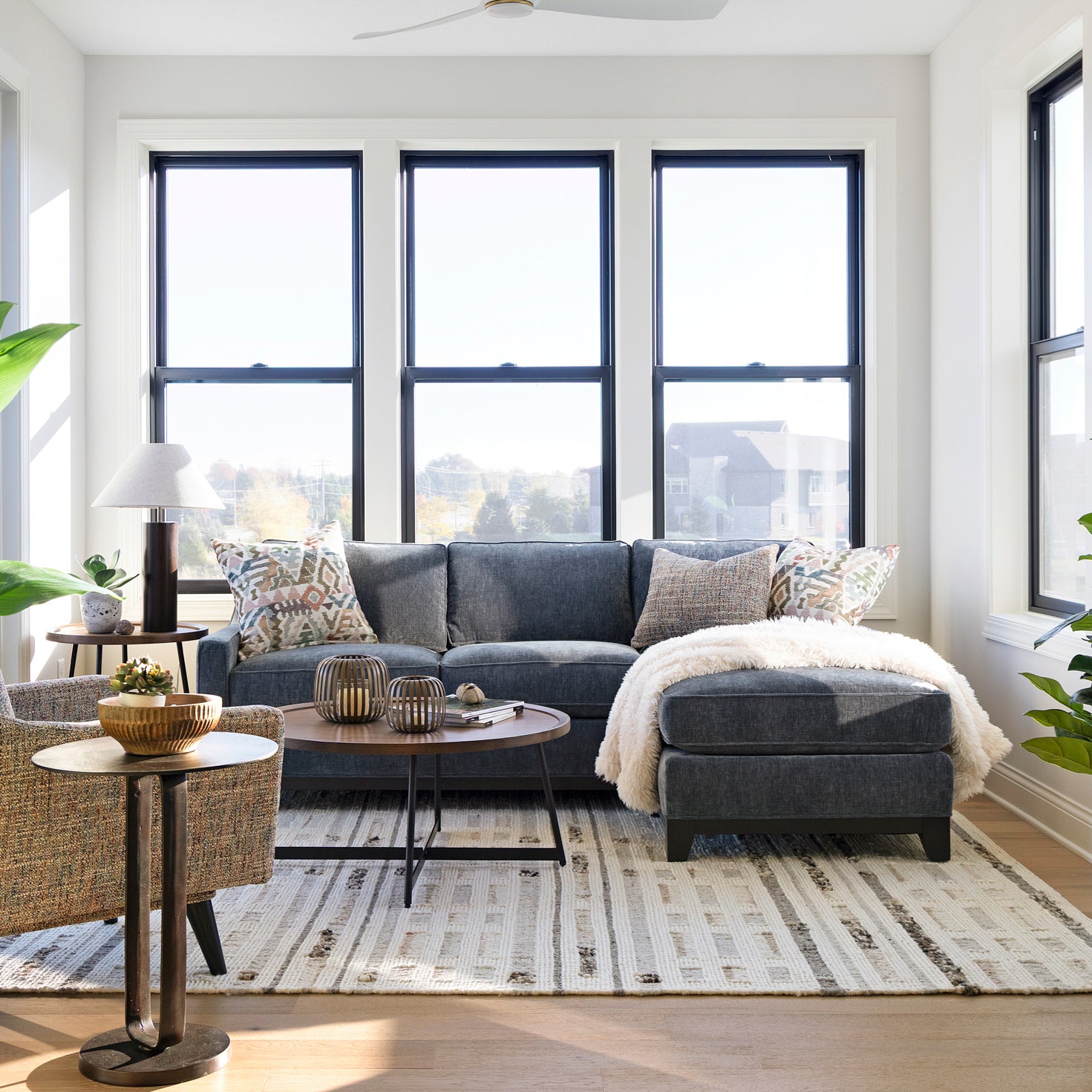 Janet Sectional with Reversible Chaise | Schneiderman's Furniture