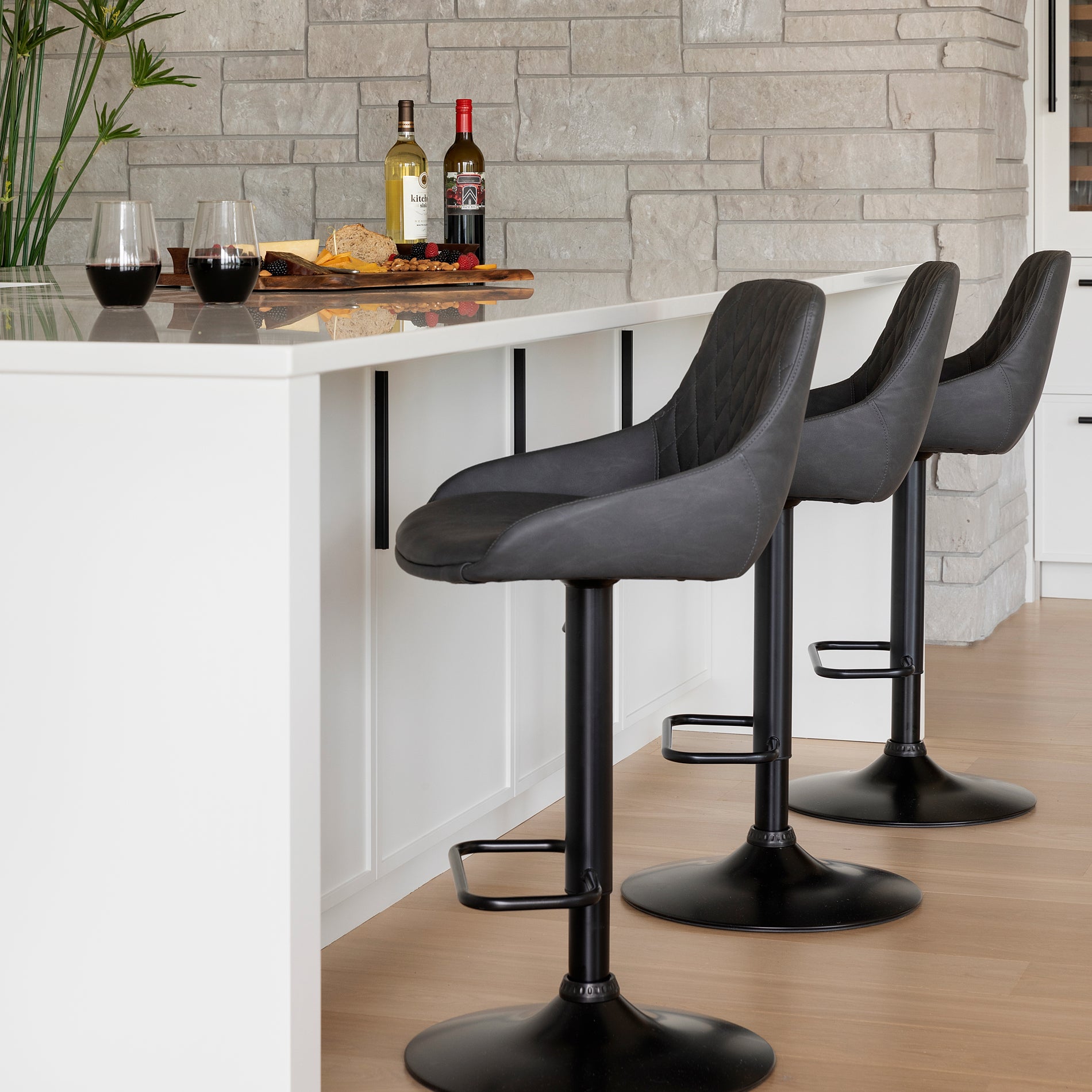 Anibal Adjustable Swivel Stool Schneiderman's Furniture