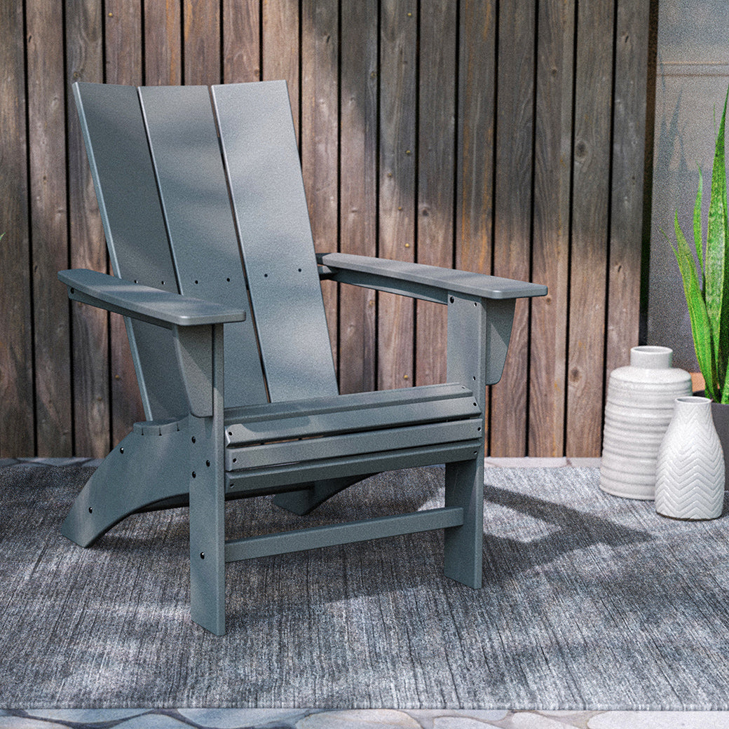Polywood Modern Curveback Adirondack Chair | Schneiderman's Furniture