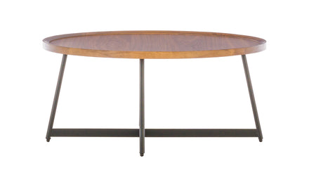 Niklaus Round Walnut Coffee Table