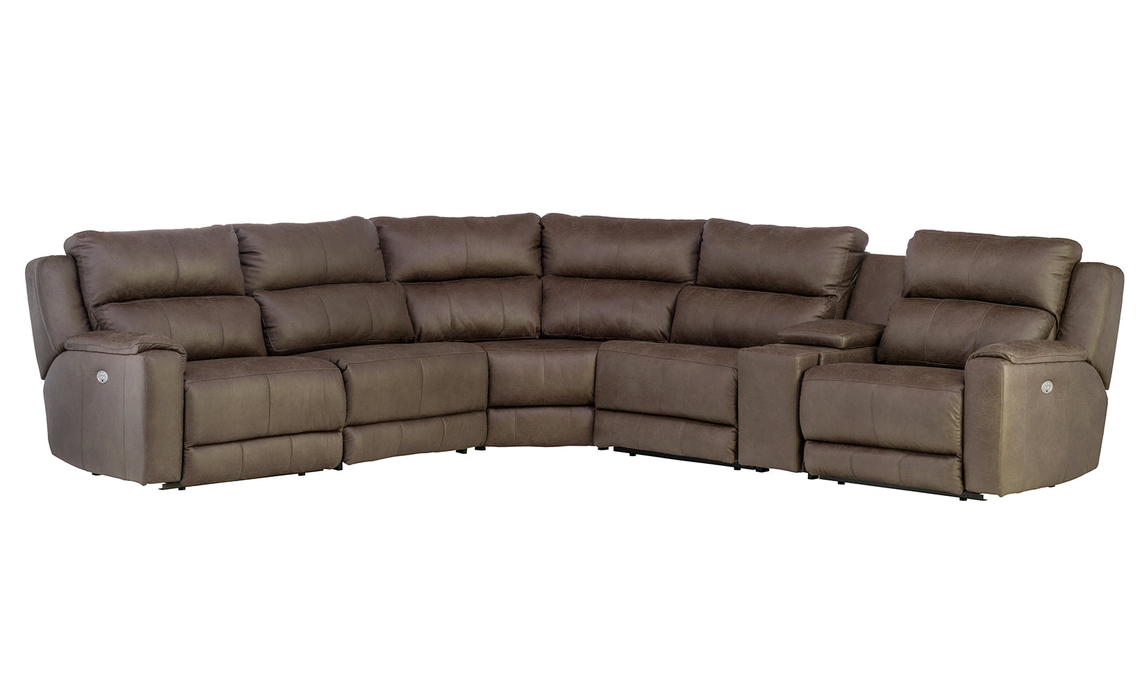 Jedd Fabric 6 Piece Power Reclining Sectional Sofa | Baci Living Room