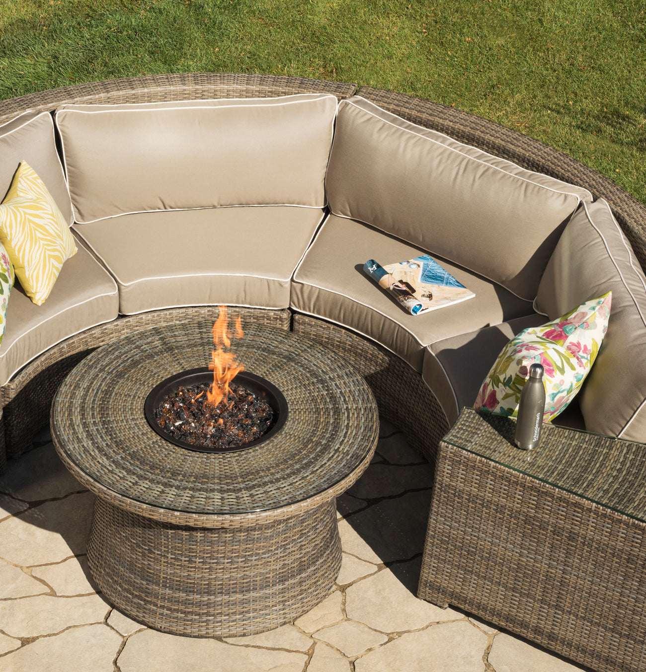 Malibu Round Fire Pit Schneiderman's Furniture