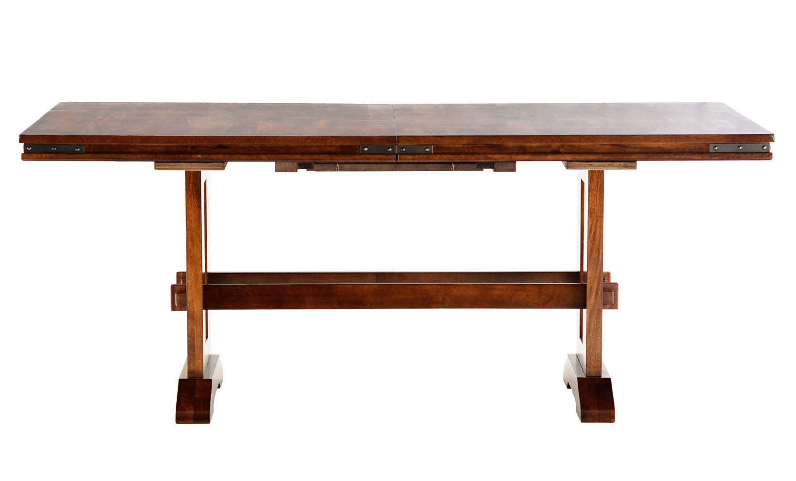Mango wood trestle dining table hotsell